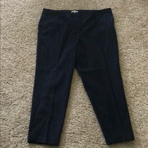 Navy pattered pants